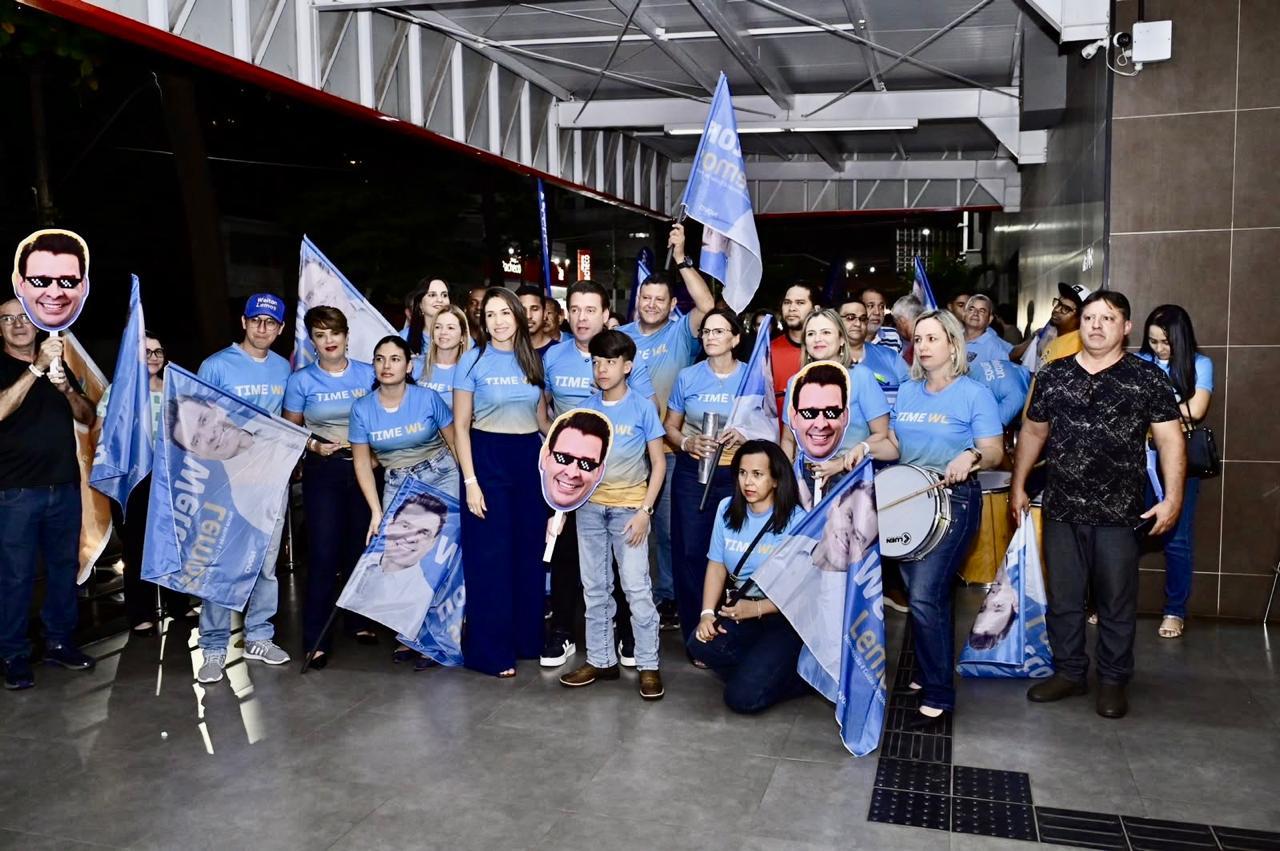 Welton Lemos mobiliza apoiadores durante convenção do Novo em Goiânia